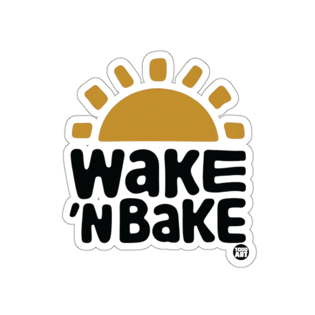 Wake N Bake Sunrise Graphic Sticker Product