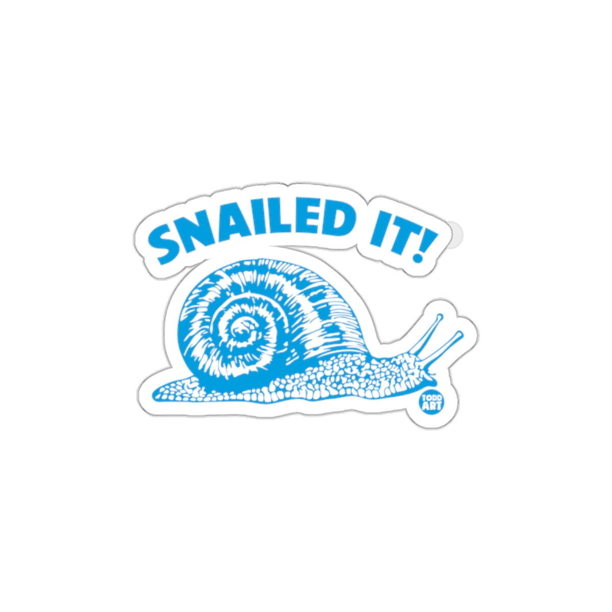 Snailed It Snail Cartoon Graphic Sticker Decal