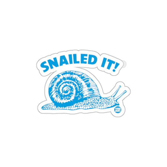 Snailed It Snail Cartoon Graphic Sticker Decal