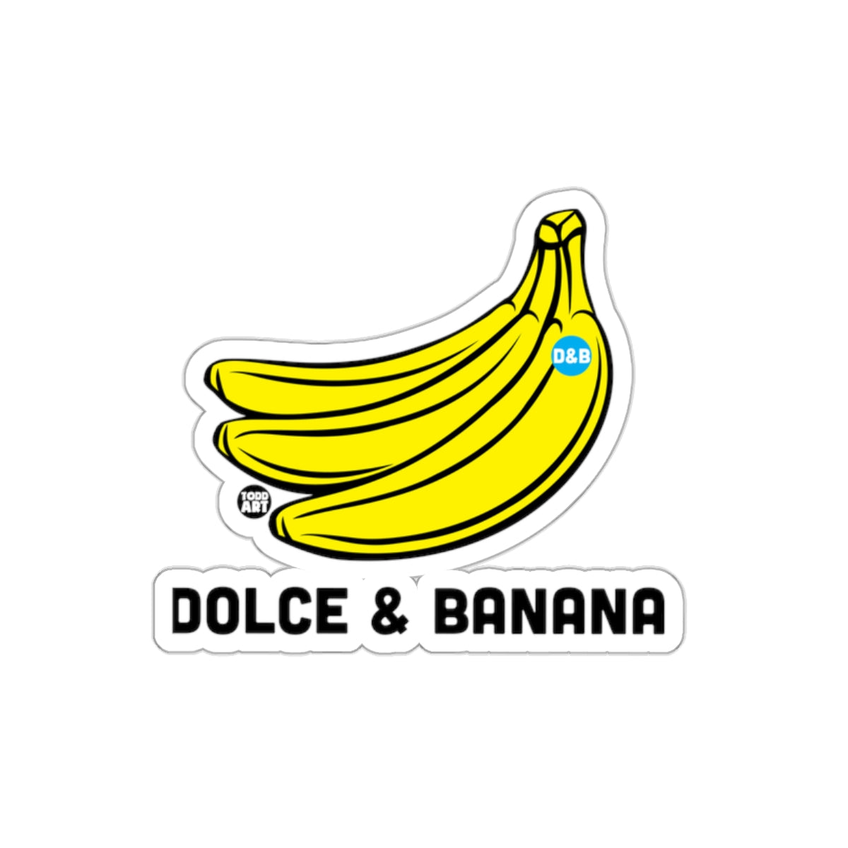Dolce & Banana Funny Parody Graphic Sticker