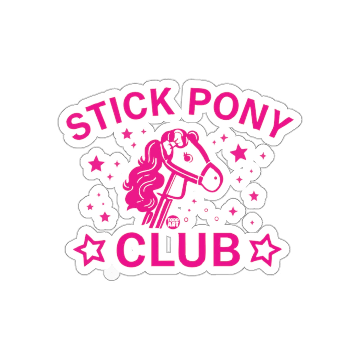 Stick Pony Club Cute Horse Design Sticker