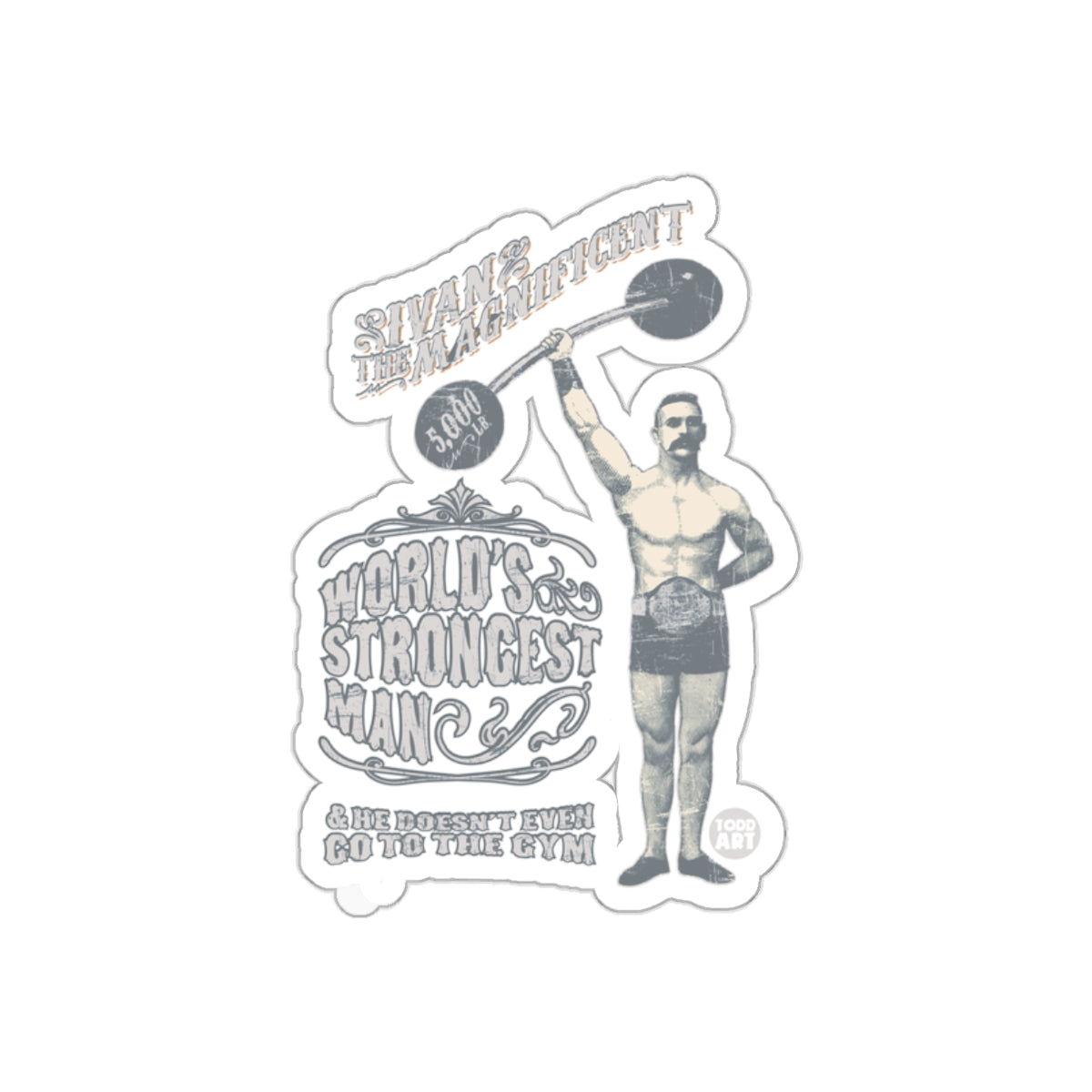 World's Strongest Man Girvan the Magnificent sticker
