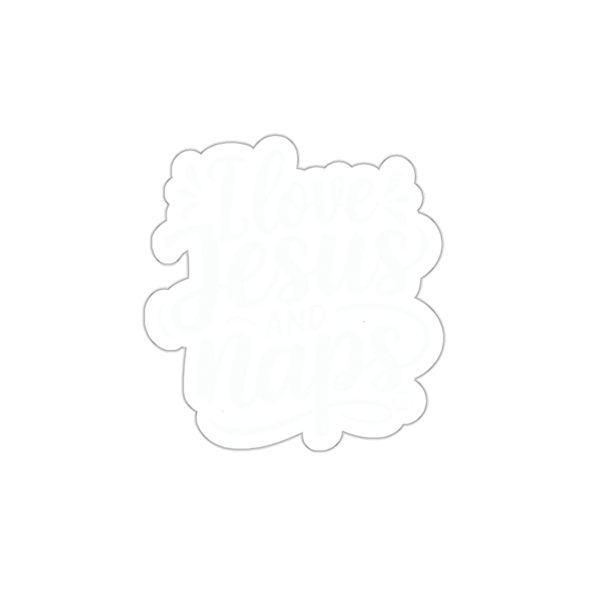 I Love Jesus and Naps Sticker Religious Vinyl Decal