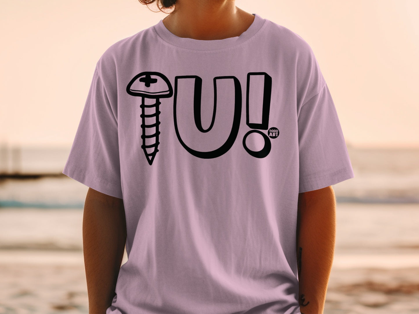 Screw U! Unique Graphic Design Humor Statement product type