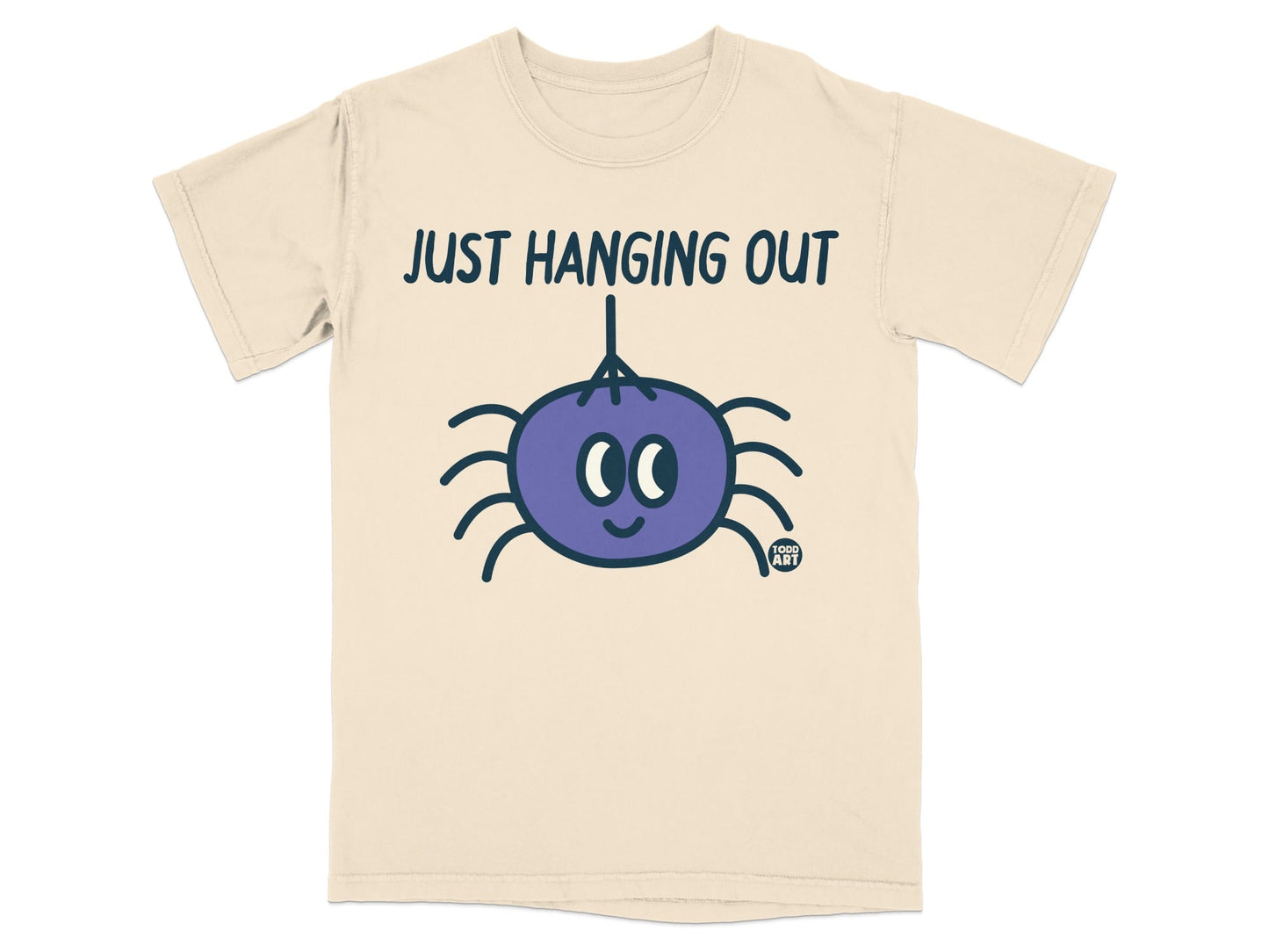 Just Hanging Out Spider Cartoon Graphic T-shirt