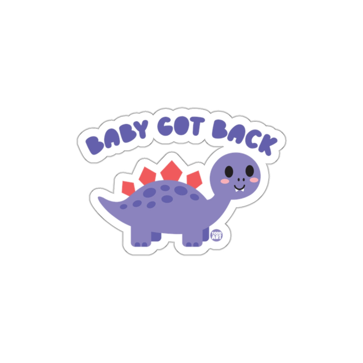 Baby Got Back Dinosaur Kids Sticker product