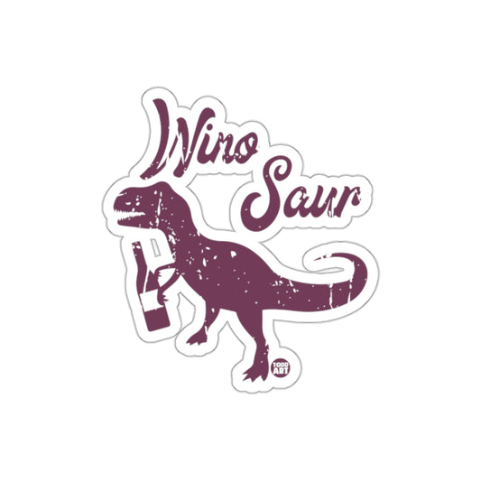 Funny Wine Saur Sticker Dinosaur Design Wine Lovers