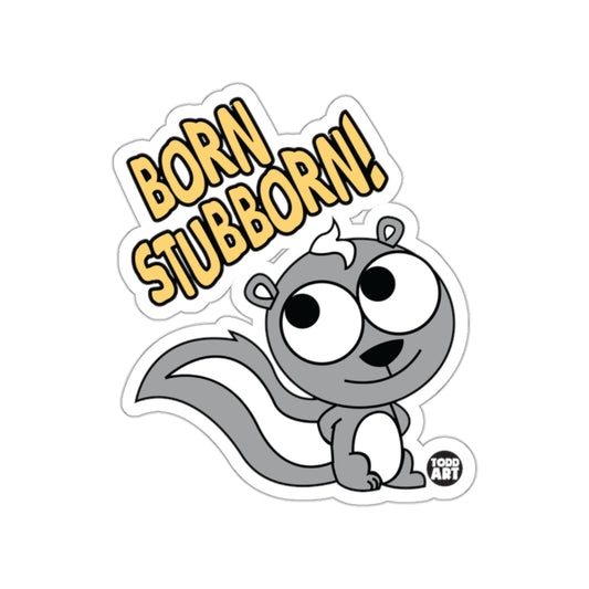 Born Stubborn Skunk Character Sticker product