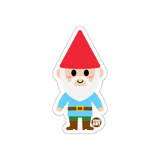 Cute Garden Gnome Cartoon Figure Sticker Product