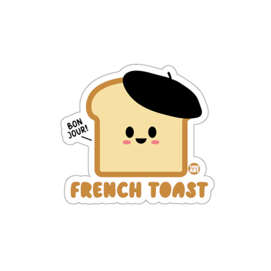French Toast Sticker with Cute Beret Design