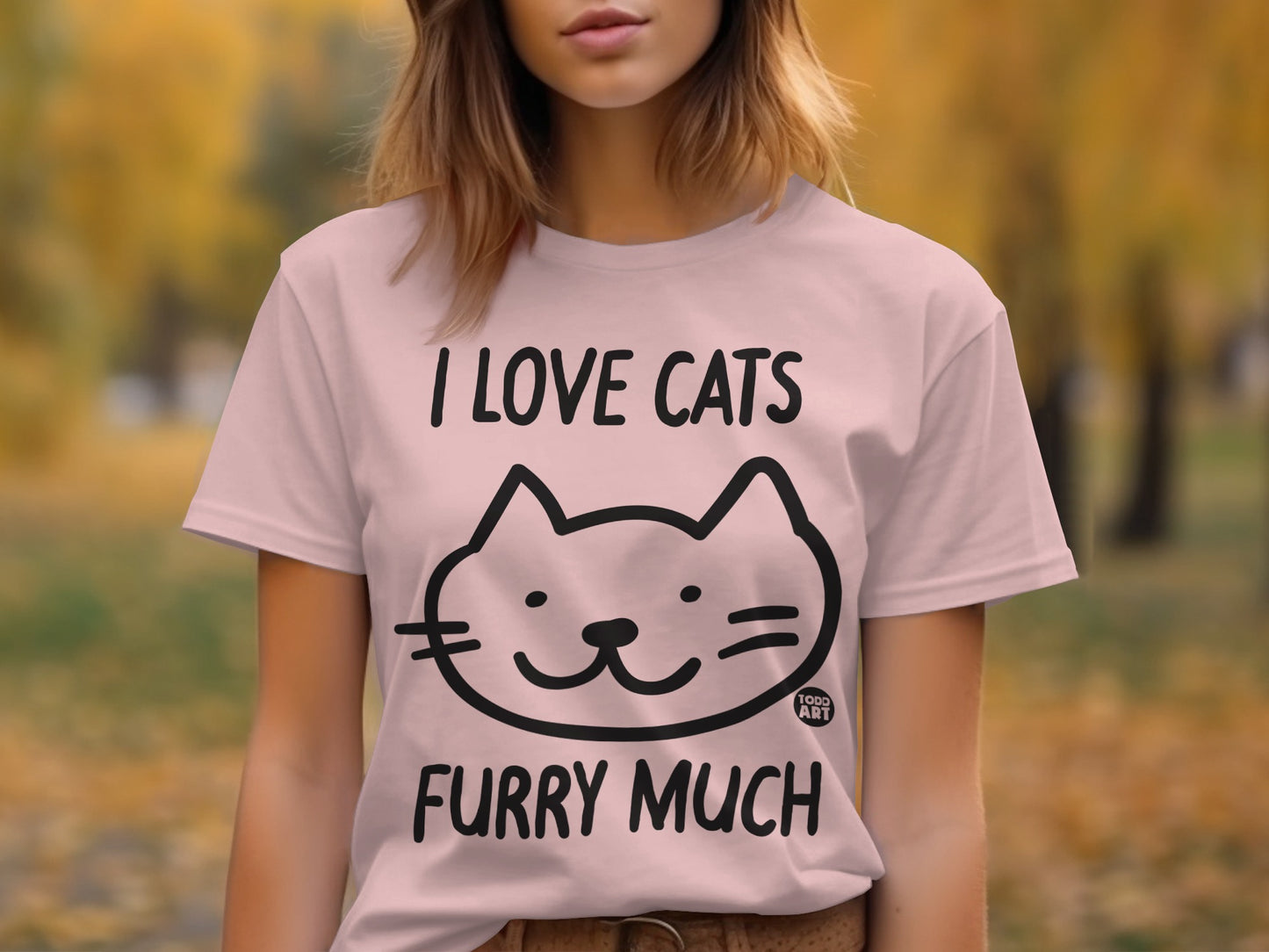 I Love Cats Furry Much Cute Graphic T-Shirt product type