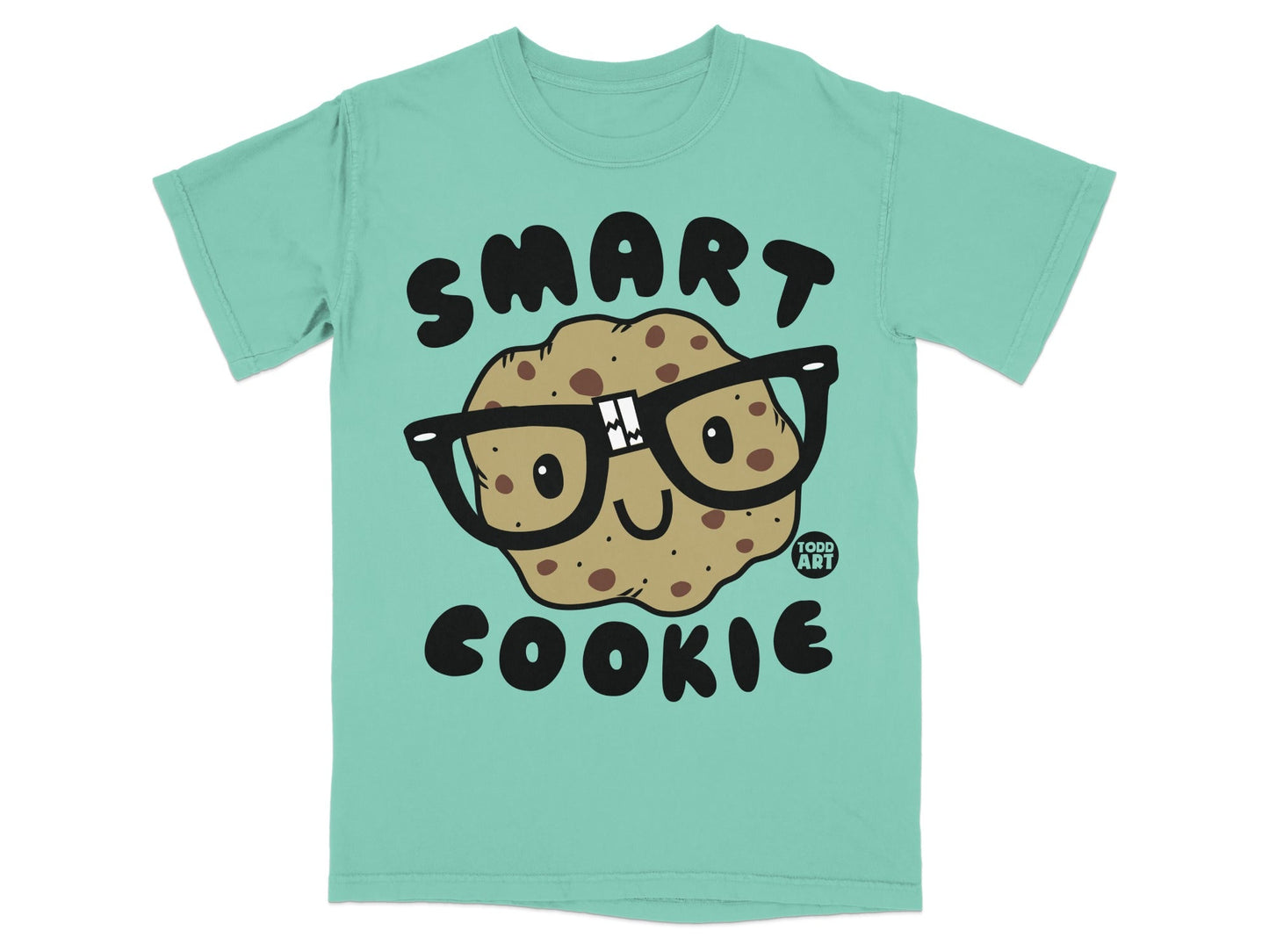Funny Smart Cookie T-Shirt with Glasses Graphic Design
