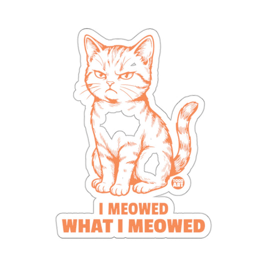 Grumpy Cat I MEOWED WHAT I MEOWED 