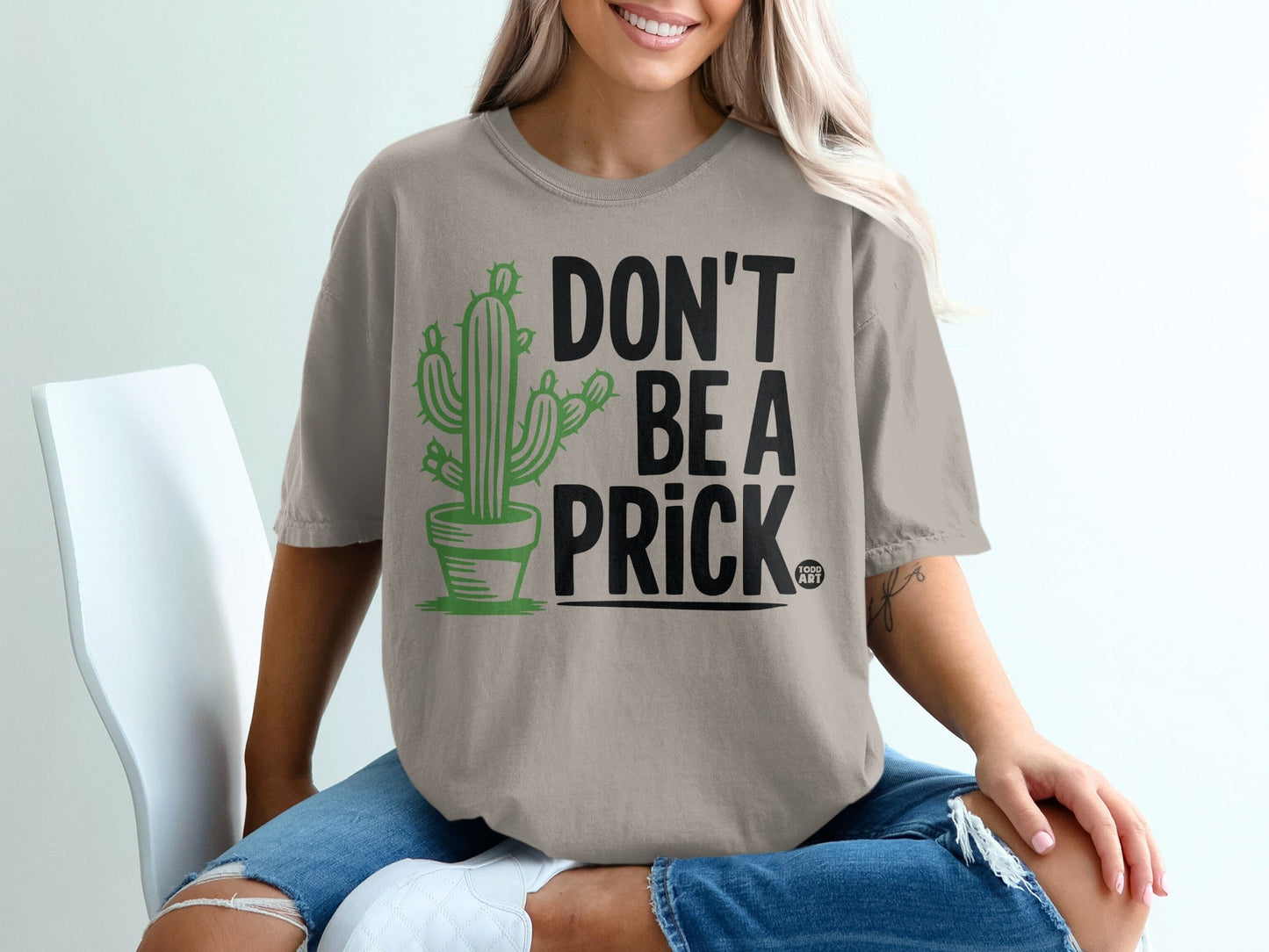 Don't Be A Prick Cactus Graphic T-shirt