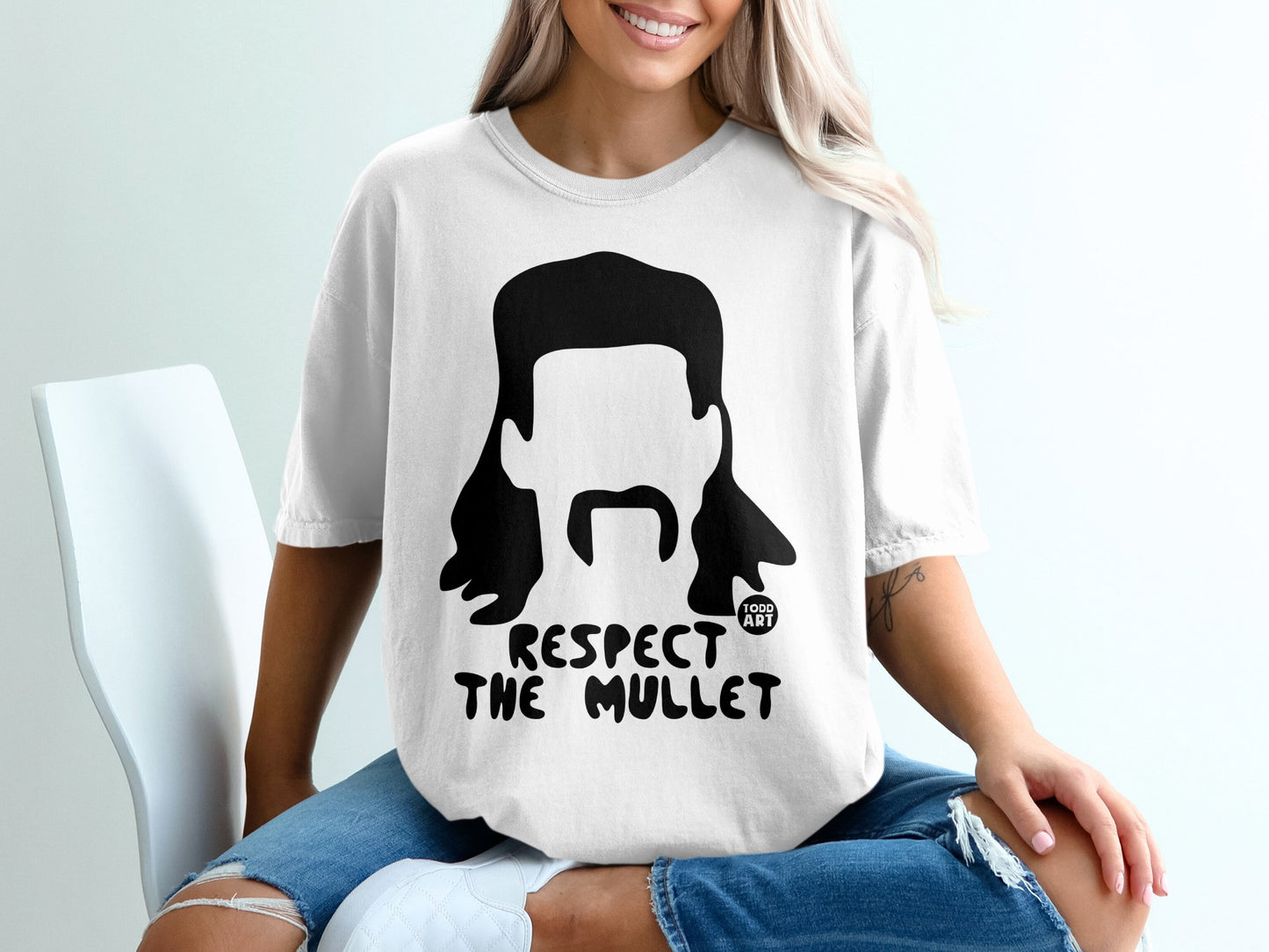 Respect The Mullet Silhouette Graphic product type