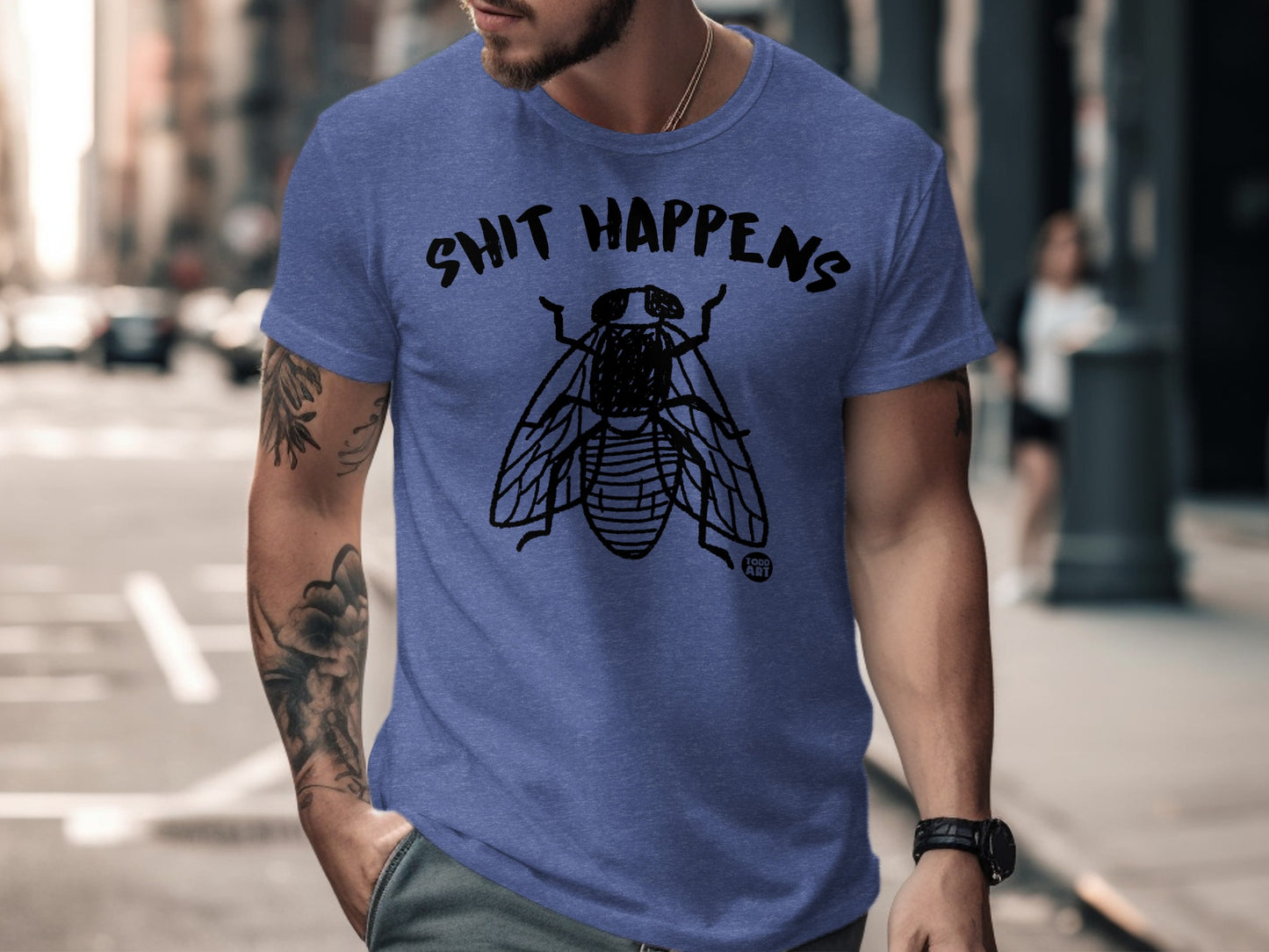 Funny Shit Happens Fly Graphic Tee T-Shirt product