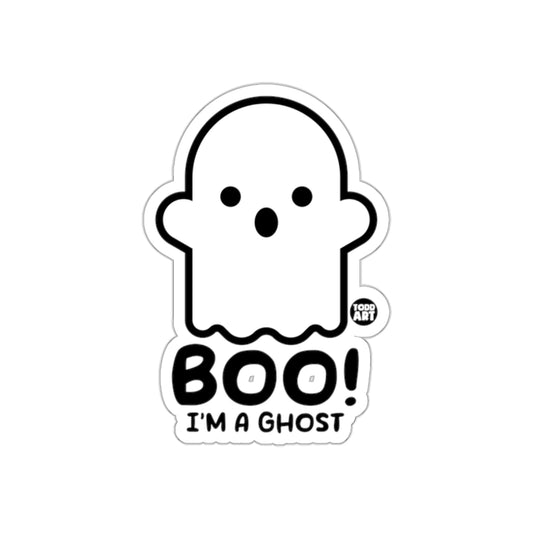 Ghost Boo I'm A Ghost Funny Halloween Sticker