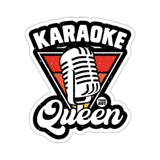 Karaoke Queen Microphone Design Fun Singing Music 