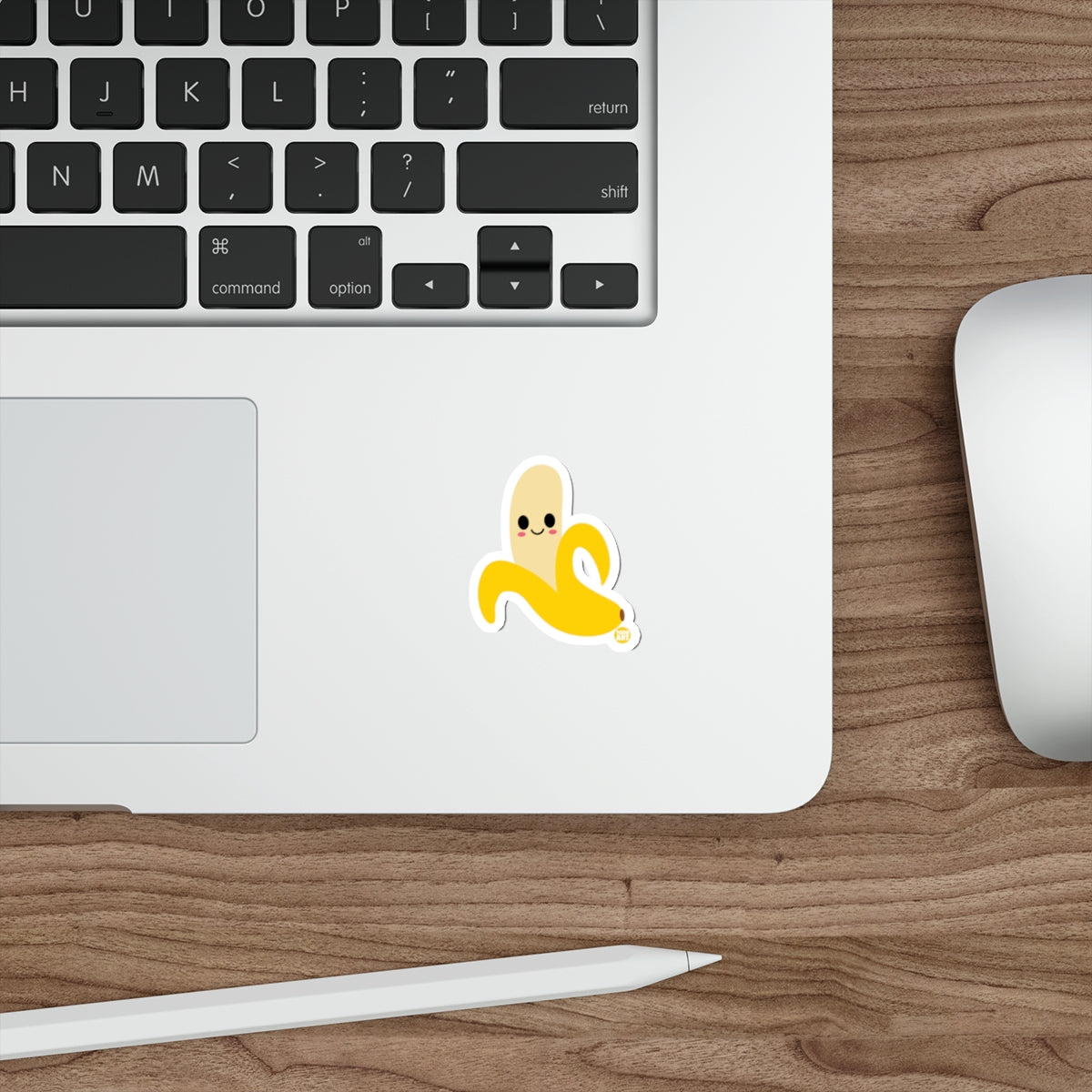 Cute Smiling Banana Sticker for Laptops and Notebooks