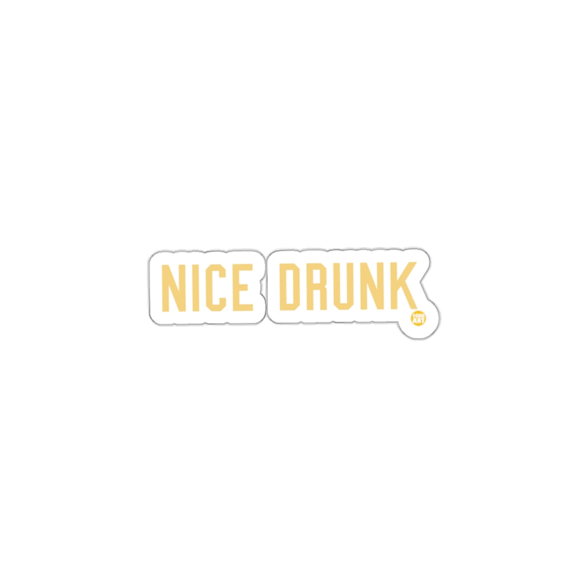 Amusing Nice Drunk Sticker for Fun Product