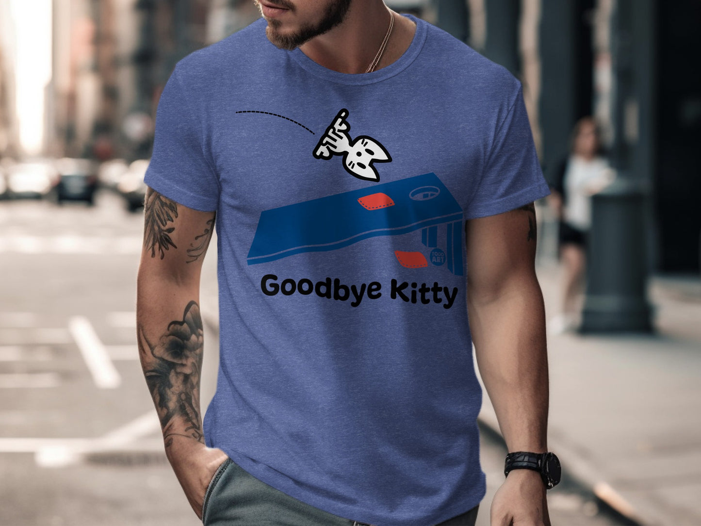 Men's Graphic Goodbye Kitty Short Sleeve Tee