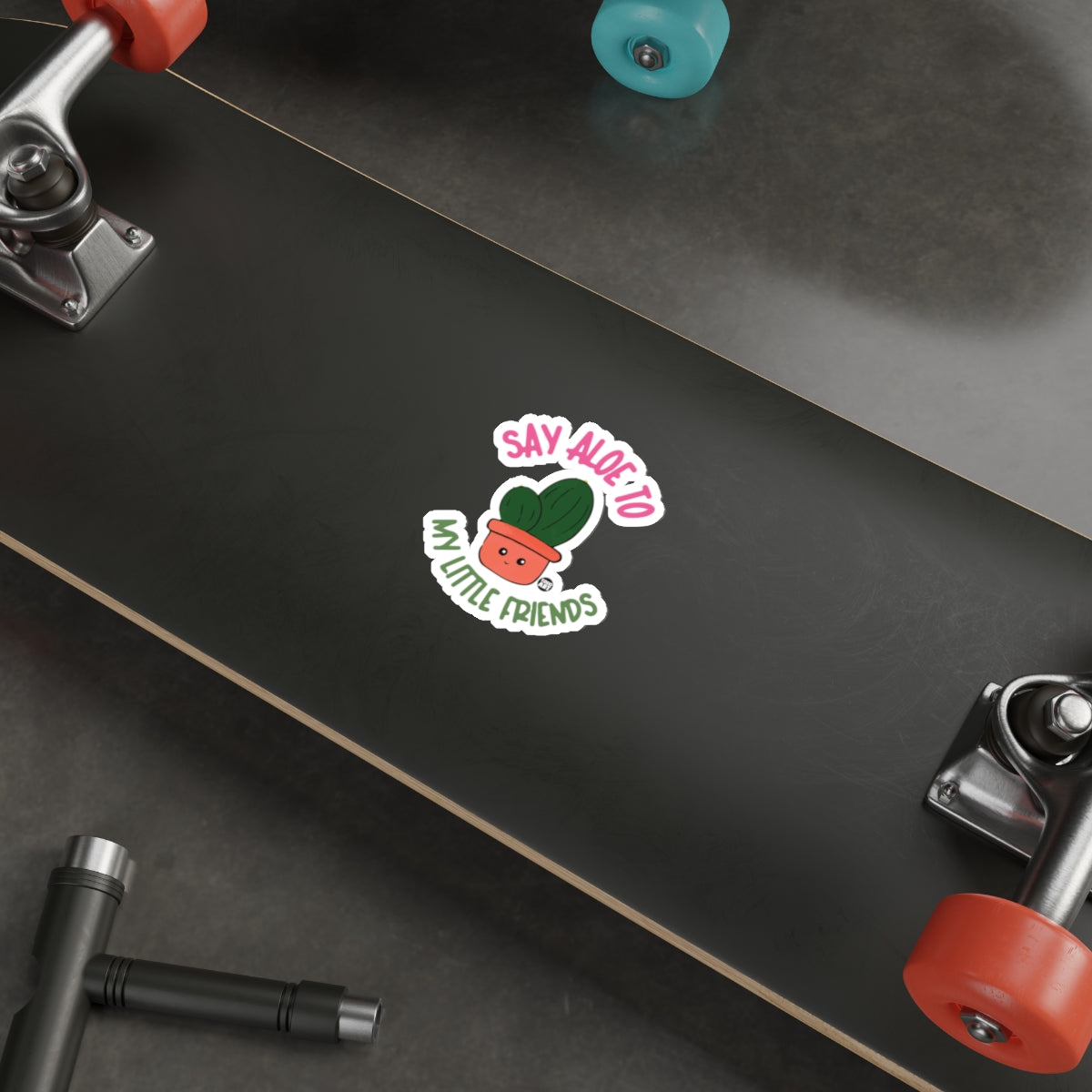 SAY ALOE TO MY LITTLE FRIENDS cute plant sticker 