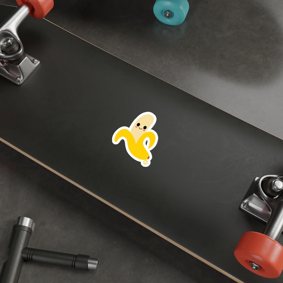 Cute Cartoon Banana Sticker for Skateboard Product