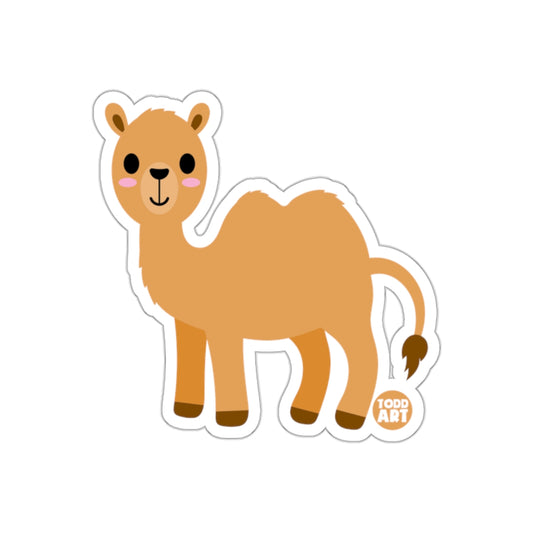 Cute Cartoon Camel Sticker for Kids and Adults