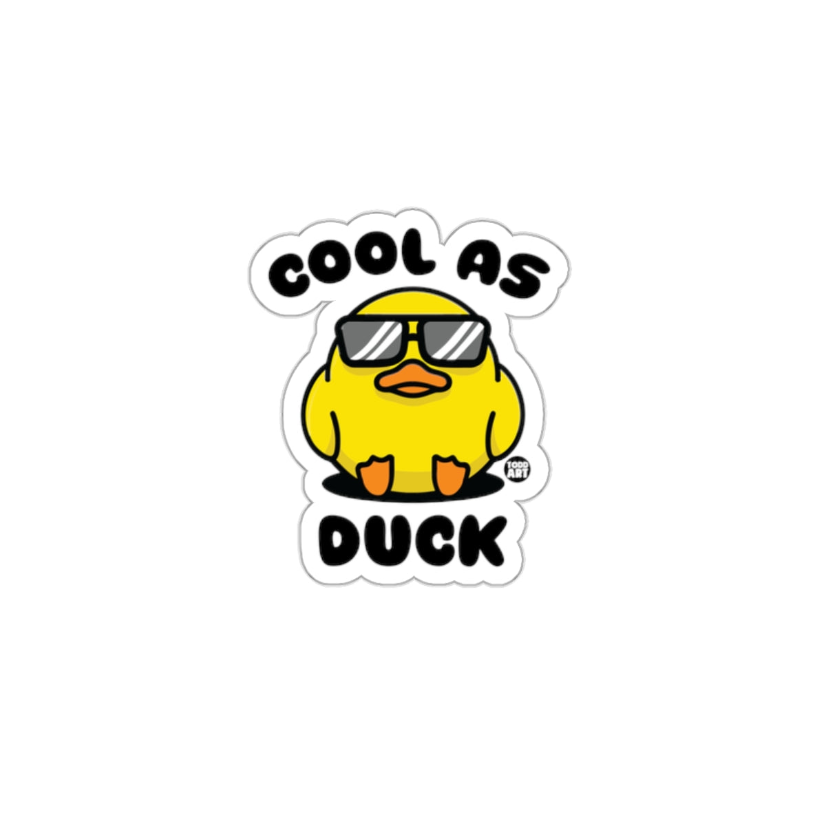 Cool as Duck with Sunglasses Fun Sticker Sheet