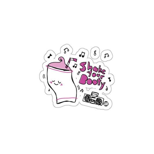 Shake Your Booty Cute Dancing Milkshake Sticker