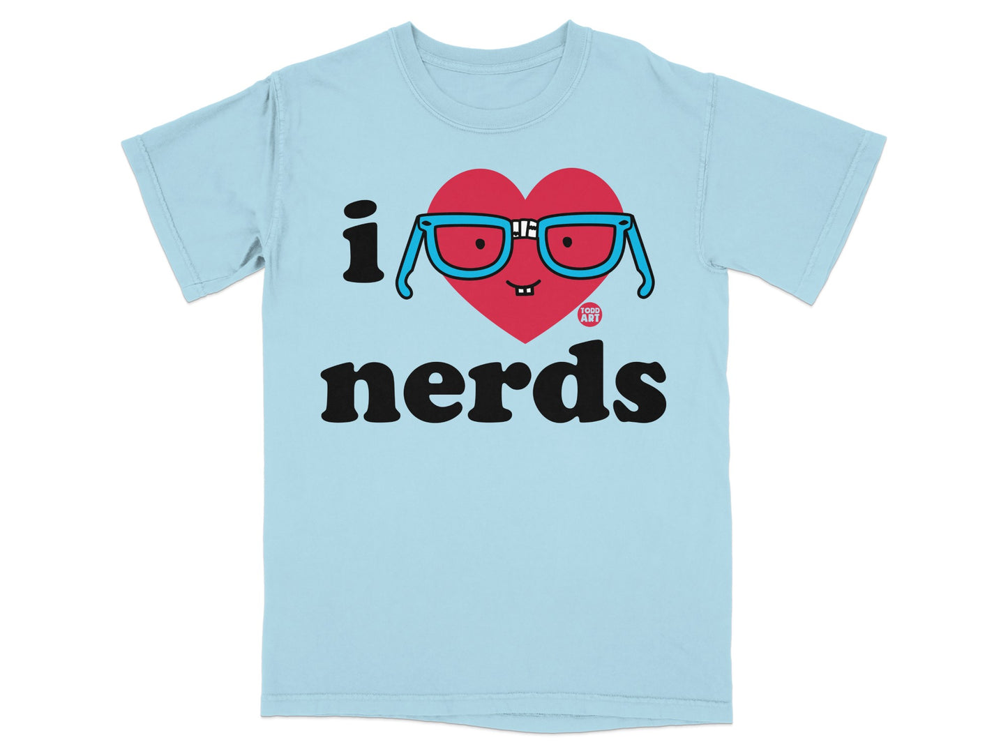 I Love Nerds Graphic Fun and Trendy T-Shirt