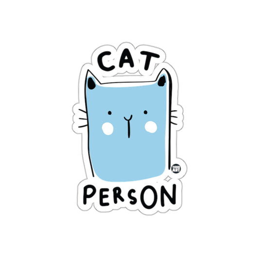 Cat Person Design Cute Blue Feline Creature Stickers