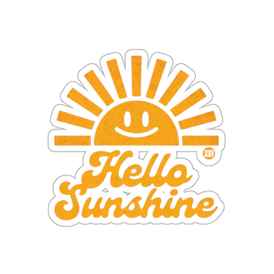 Hello Sunshine Smiling Sun Graphic Sticker Product