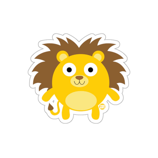 Cute Cartoon Lion with Big Eyes Sticker Product