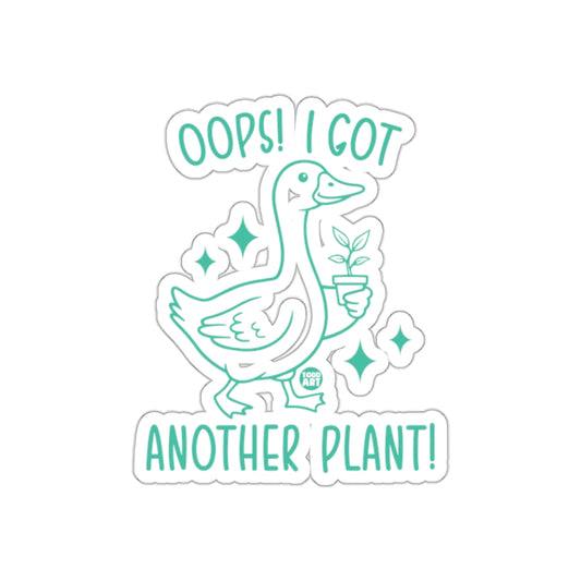 Oops I Got Another Plant Funny Duck Illustration Stickers