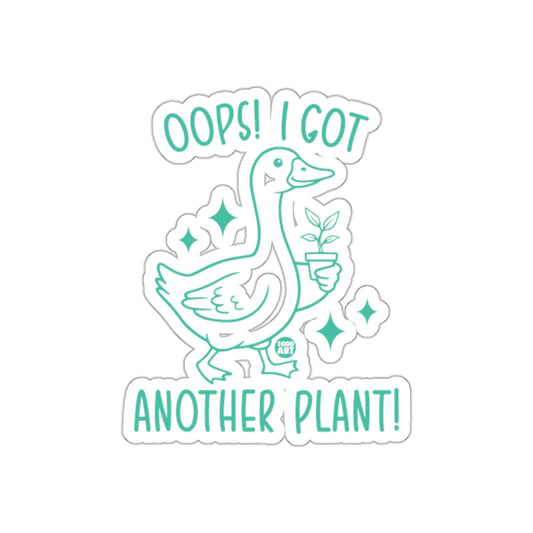 Oops I Got Another Plant Funny Duck Illustration sticker