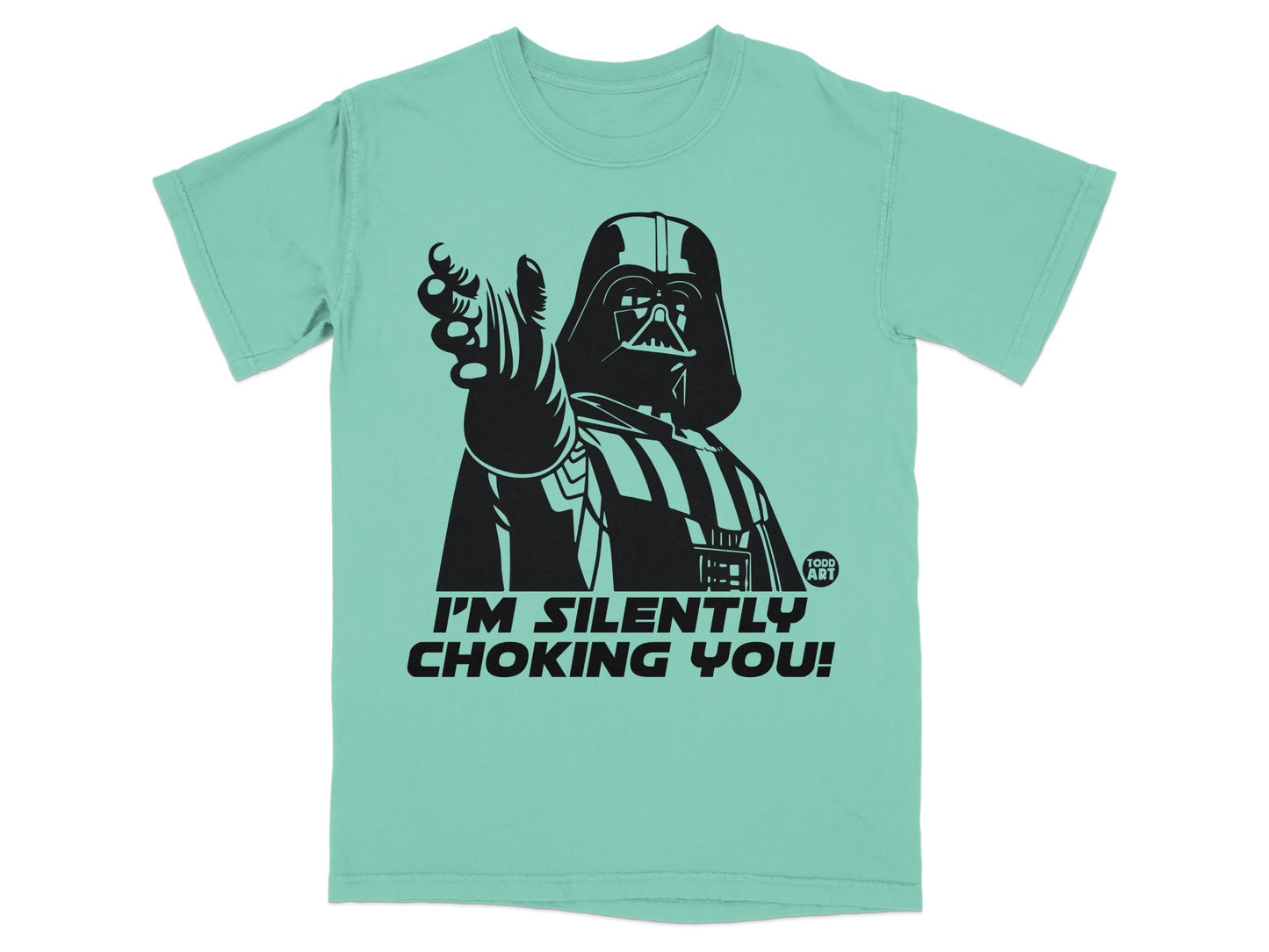 Darth Vader pointing with "I'm Silently Choking You!" text.