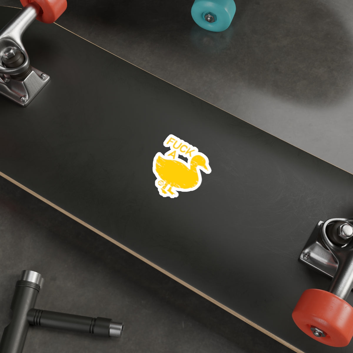Skateboard with Bold Duck Design for Fun Rides
