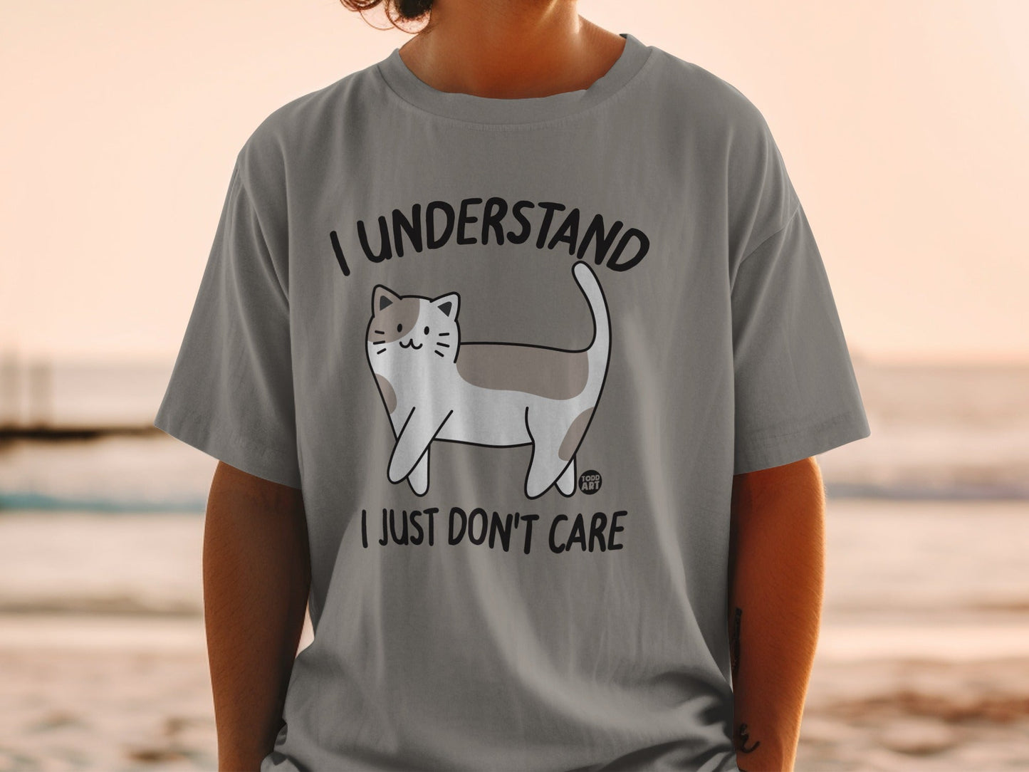 I Understand I Just Don't Care Cat Graphic Shirt