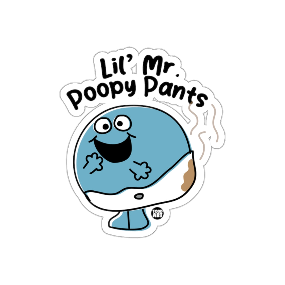 Lil' Mr. Poopy Pants Cartoon Art Sticker product