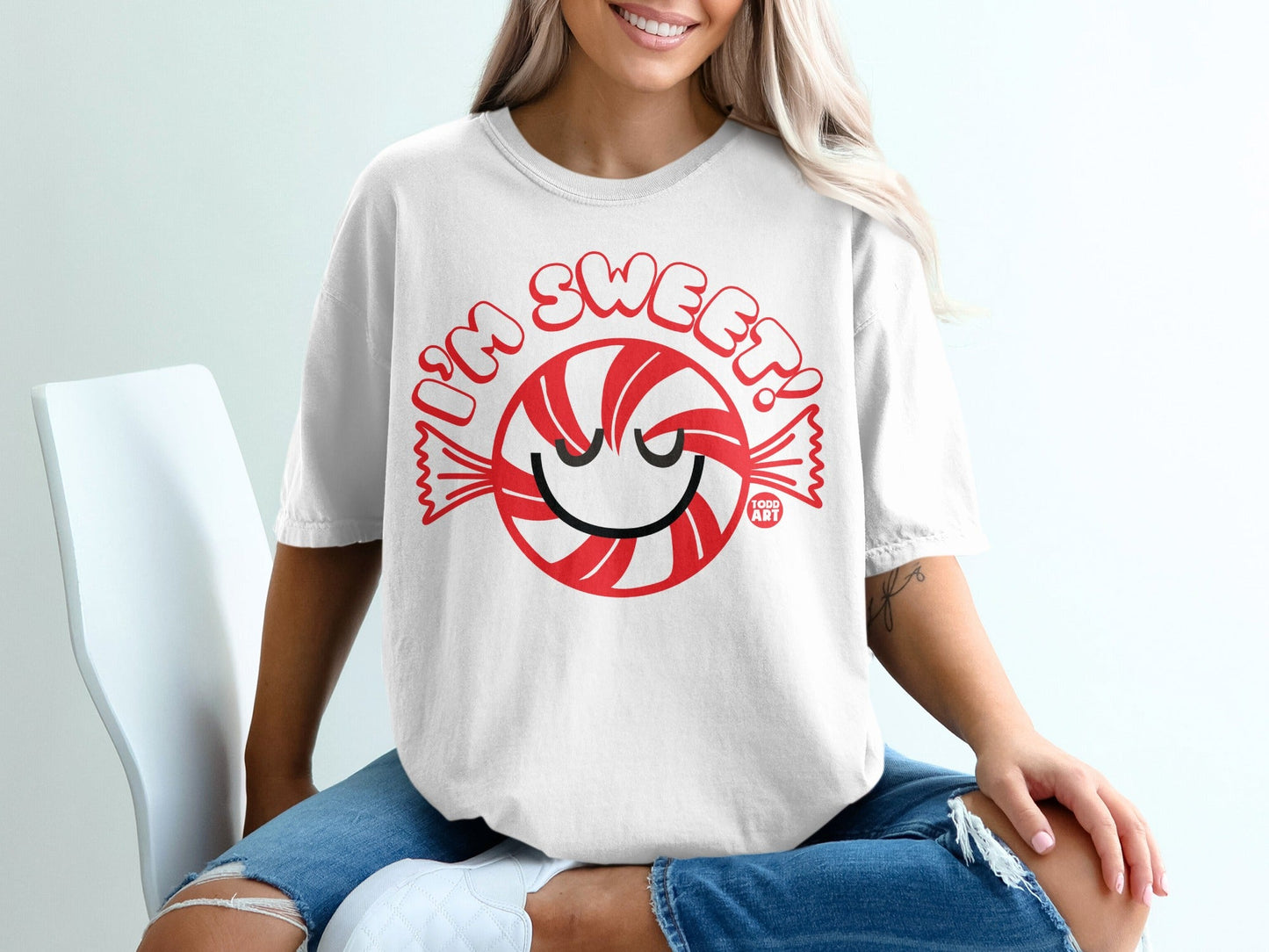I'm Sweet Candy Design Graphic T-shirt