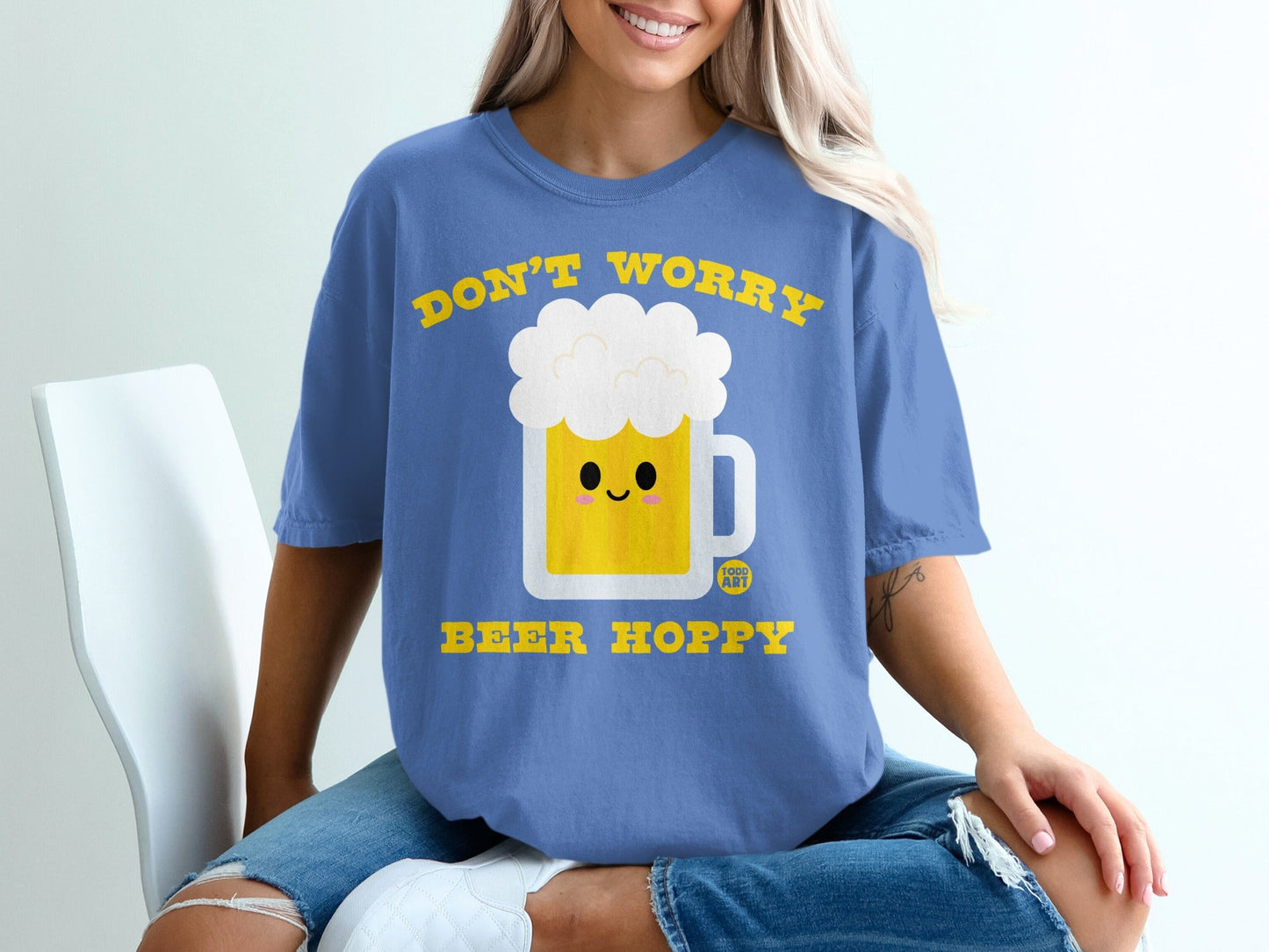 Don't Worry Beer Hoppy Graphic Tee Shirt