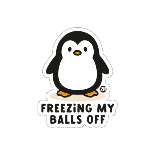 Freezing My Balls Off With Cute Penguin Art Stickers