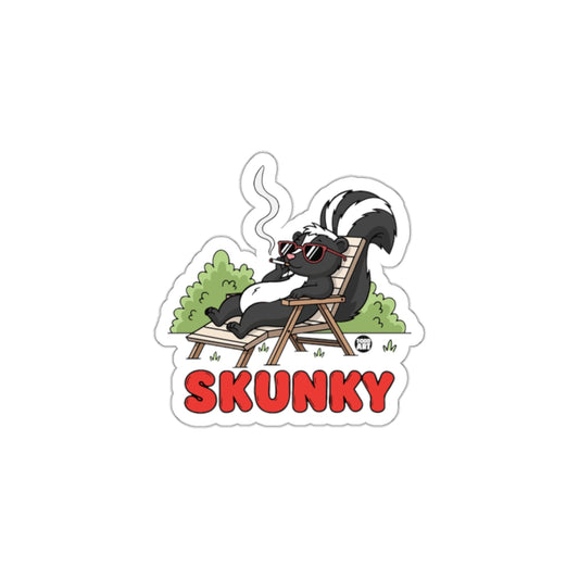 Relaxed Skunky in Sunglasses Sticker Design