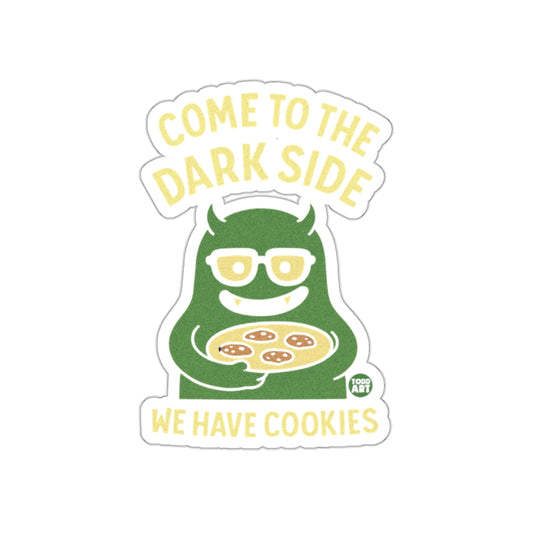 Funny Monster with Cookies Come to The Dark Side Sticker