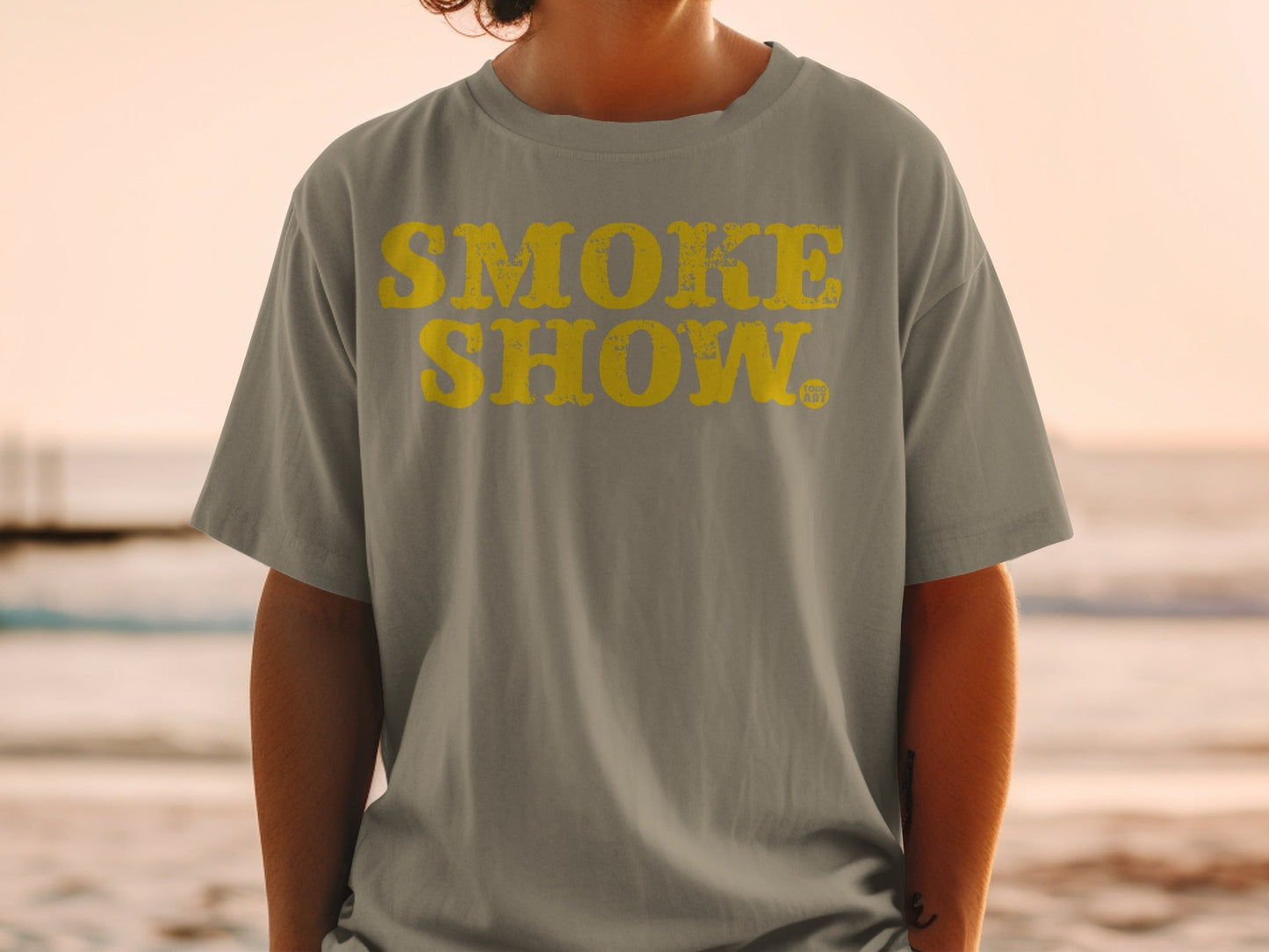 Smoke Show Graphic Print Casual Shirt