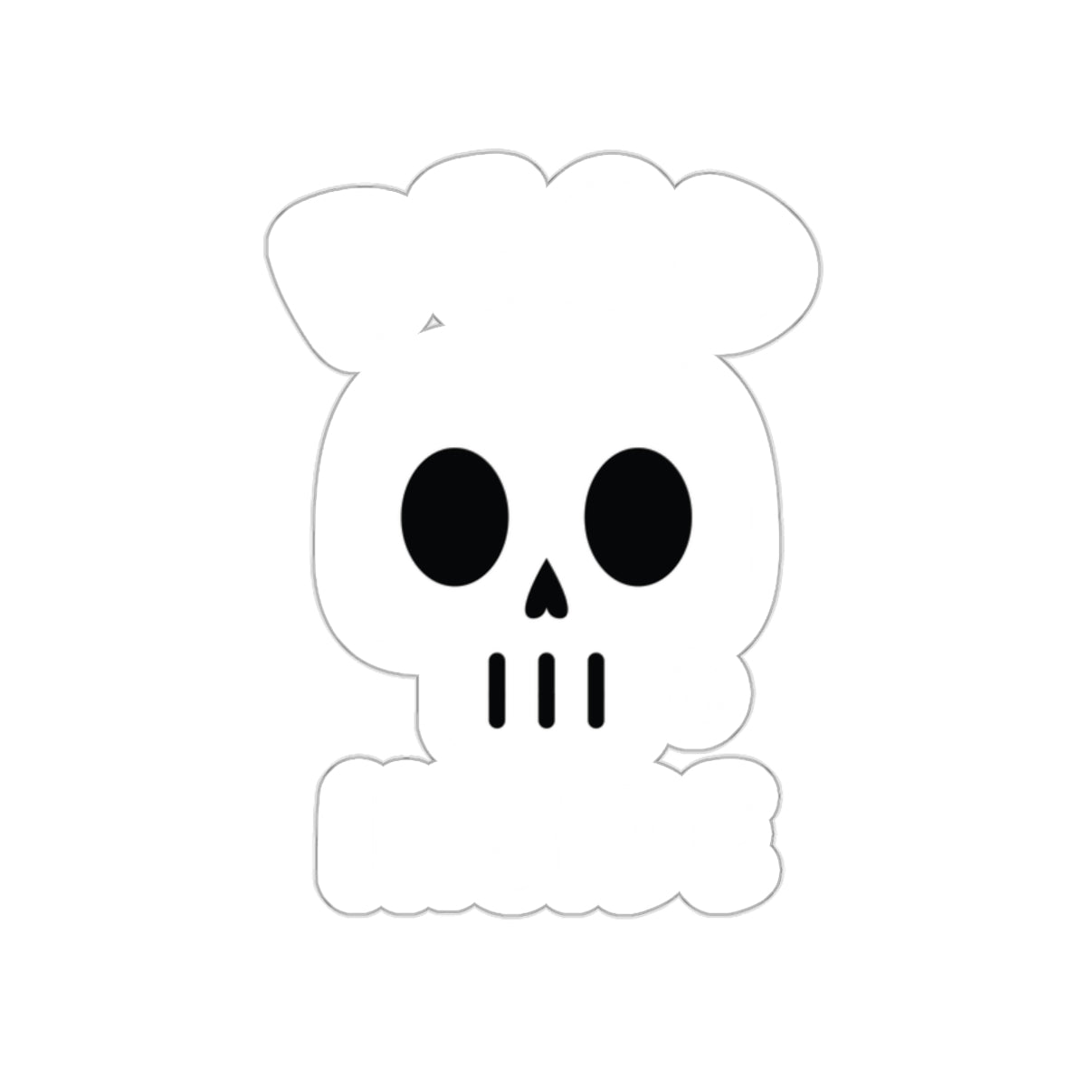 Dead Inside Cartoon Skull With Todd Art Logo Stickers