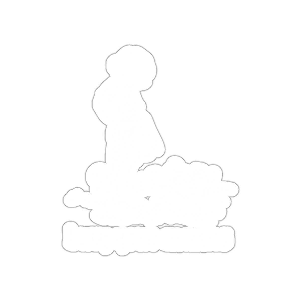 Girl and Dog Silhouette Decor Sticker for Craft Projects
