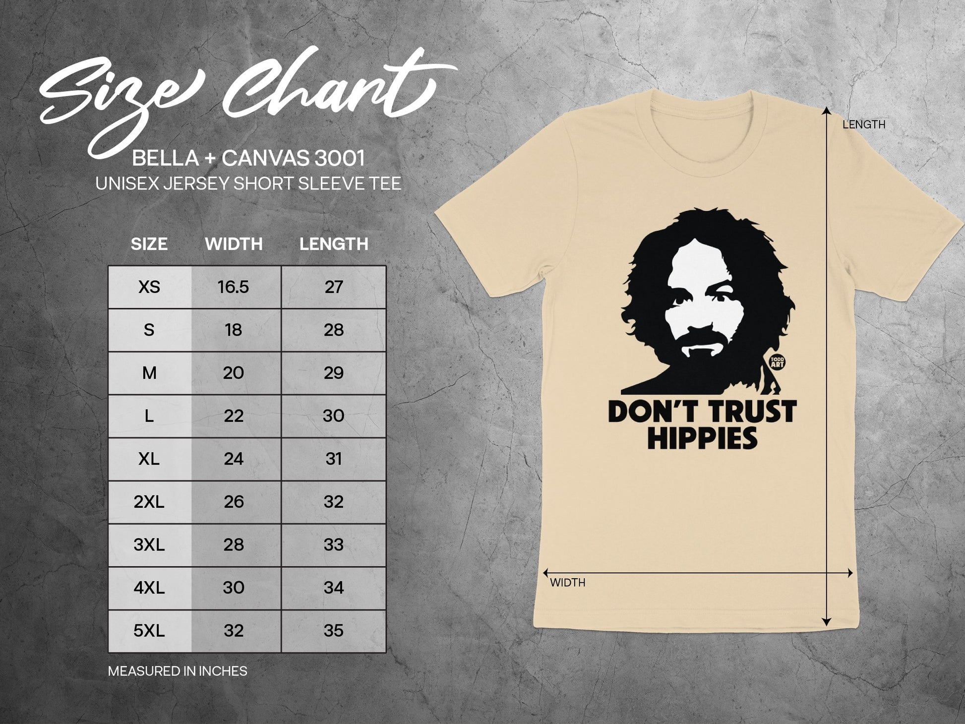 Don't Trust Hippies Short Sleeve Tee
