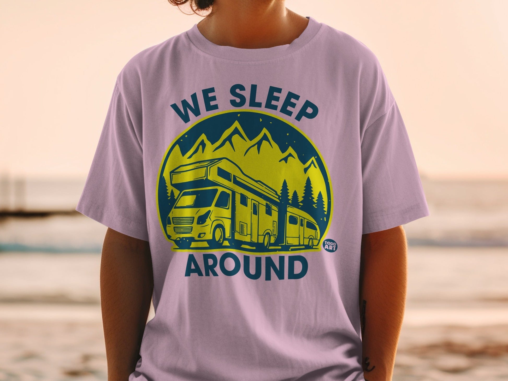 We Sleep Around Motorhome Graphic T-shirt Product
